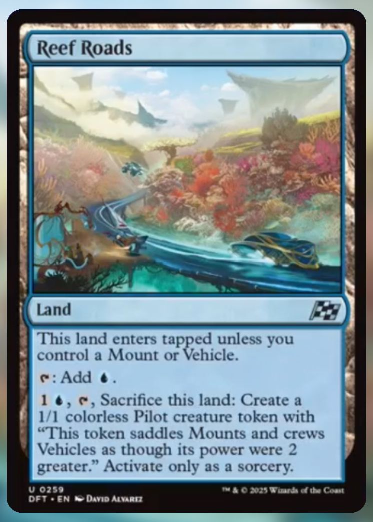 Magic The Gathering Reef Roads Card.