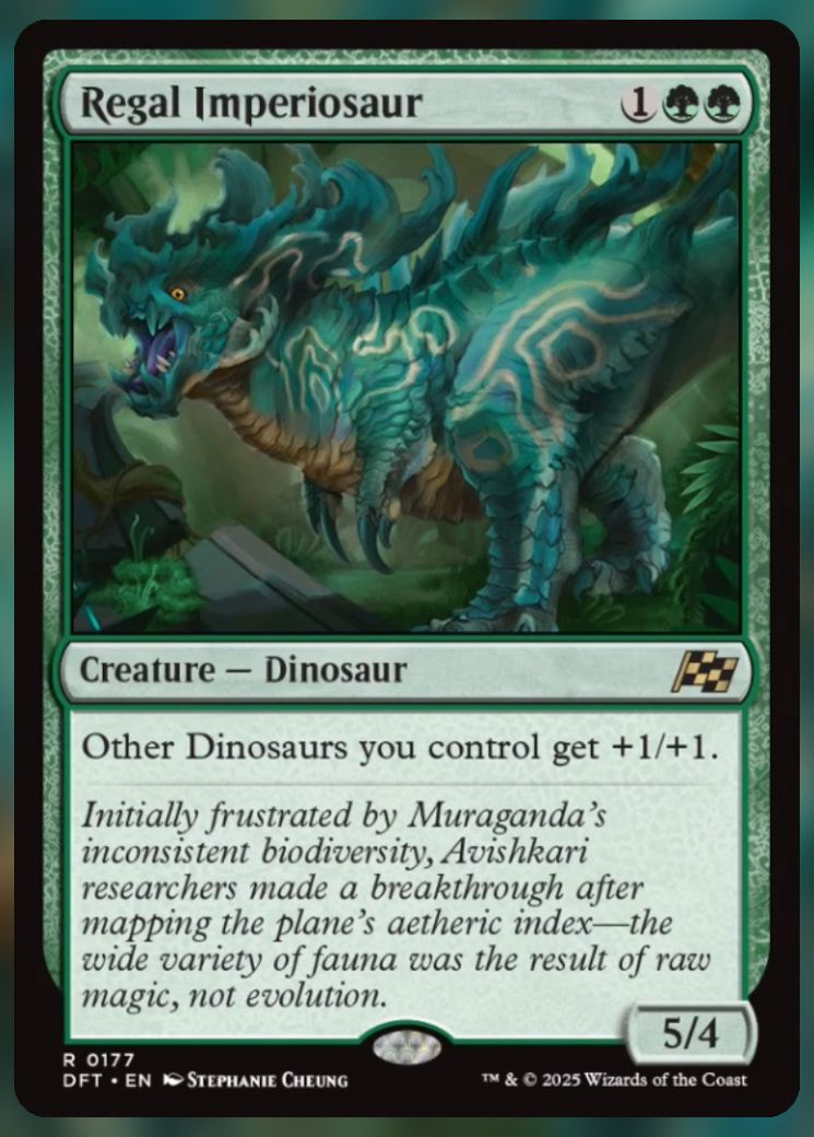 Magic The Gathering Regal Imperiosaur Card.