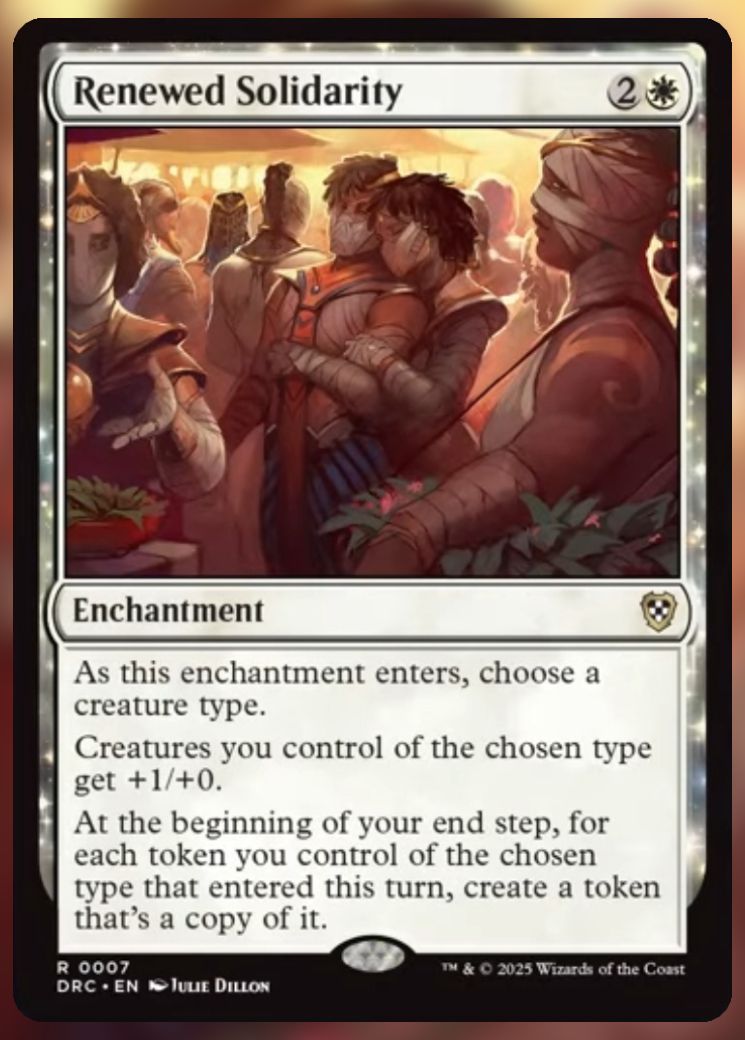 Magic The Gathering Renewed Solidarity Card.