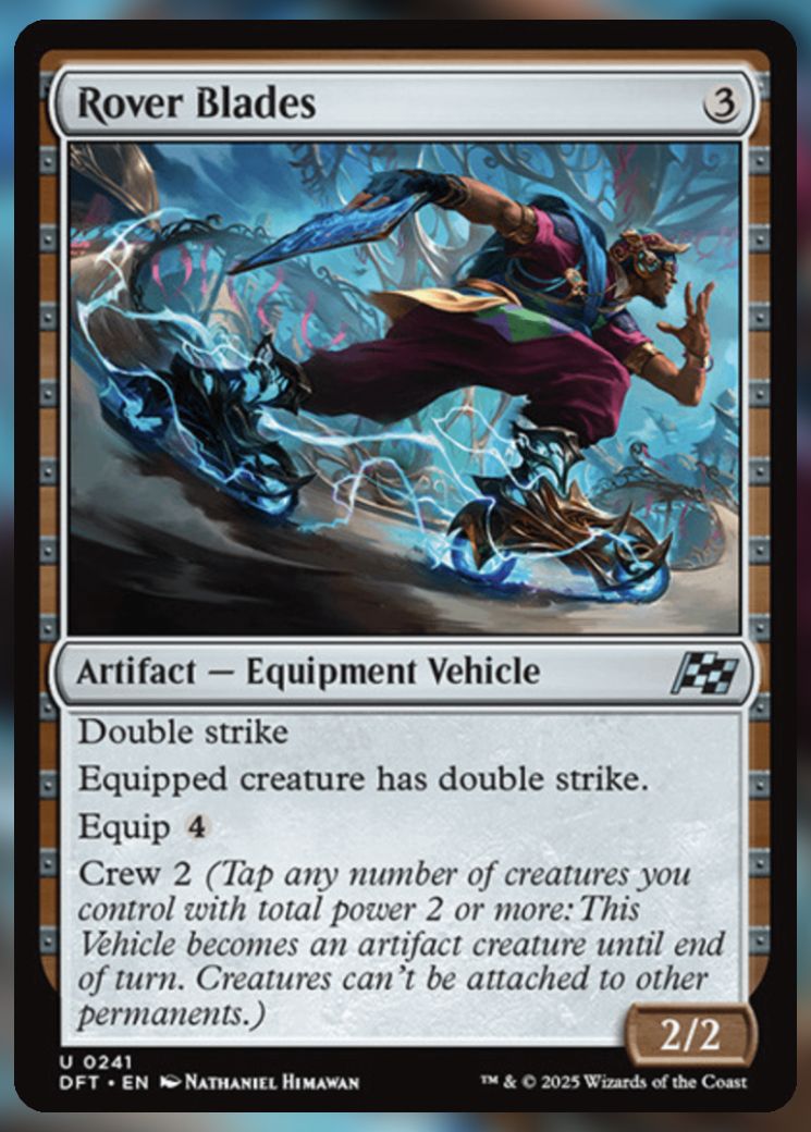 Magic The Gathering Rover Blades Card.