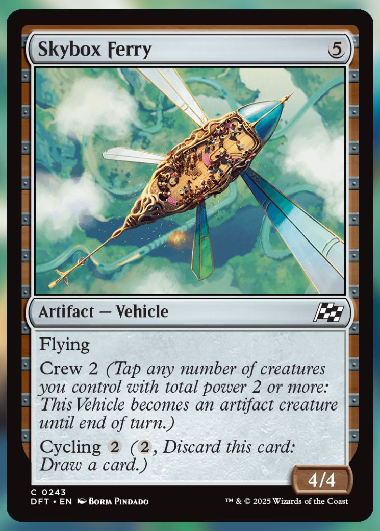 Magic The Gathering Skybox Ferry Card.