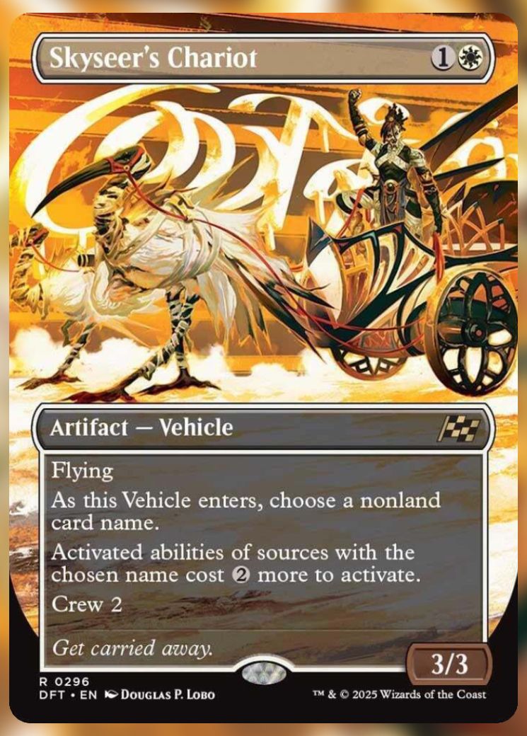 Magic The Gathering Skyseer's Chariot Alt Card.