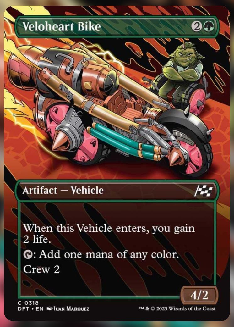 Magic The Gathering Veloheart Bike Alt Card.