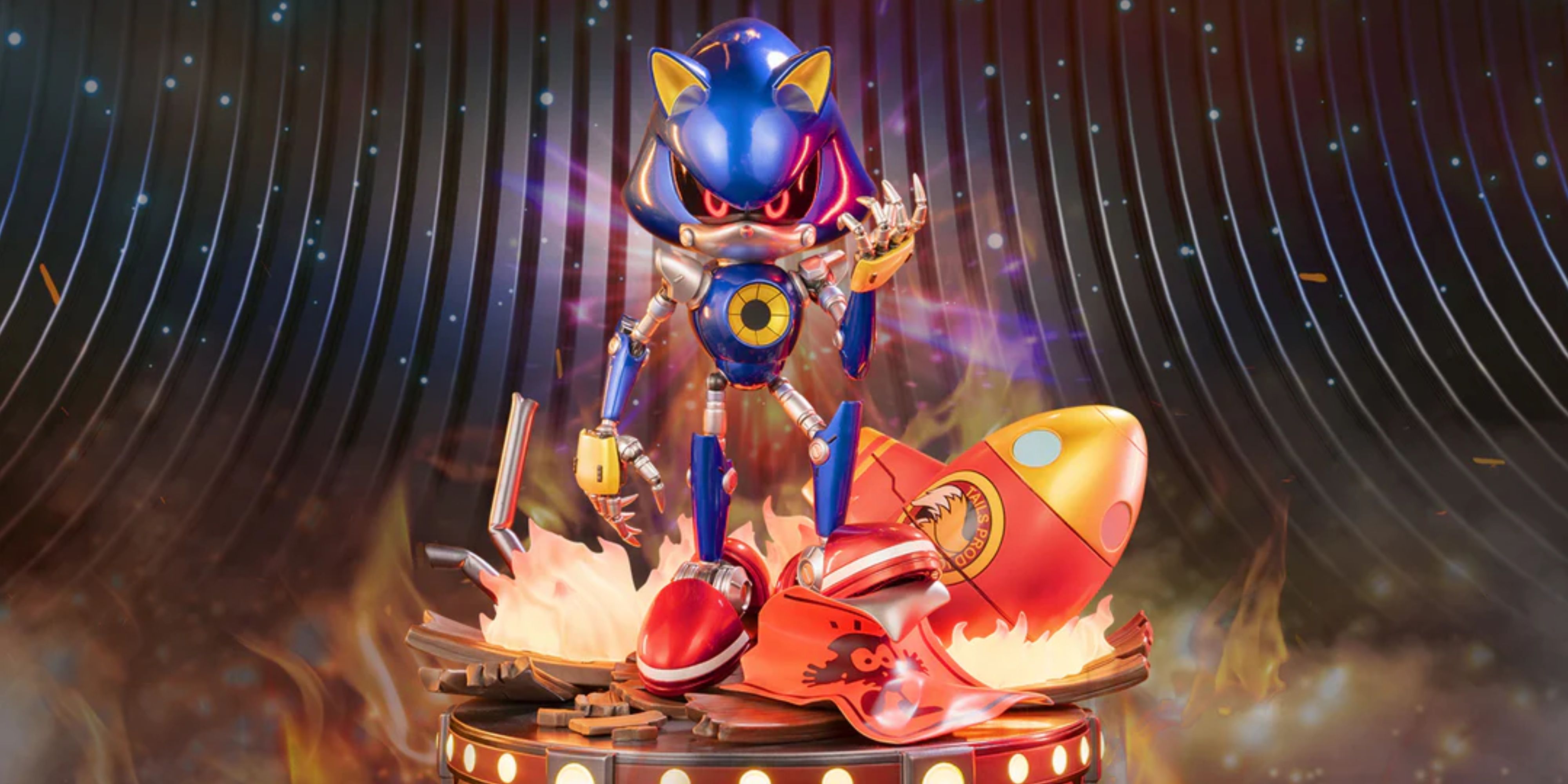 first 4 figures definitive edition metal sonic statue.