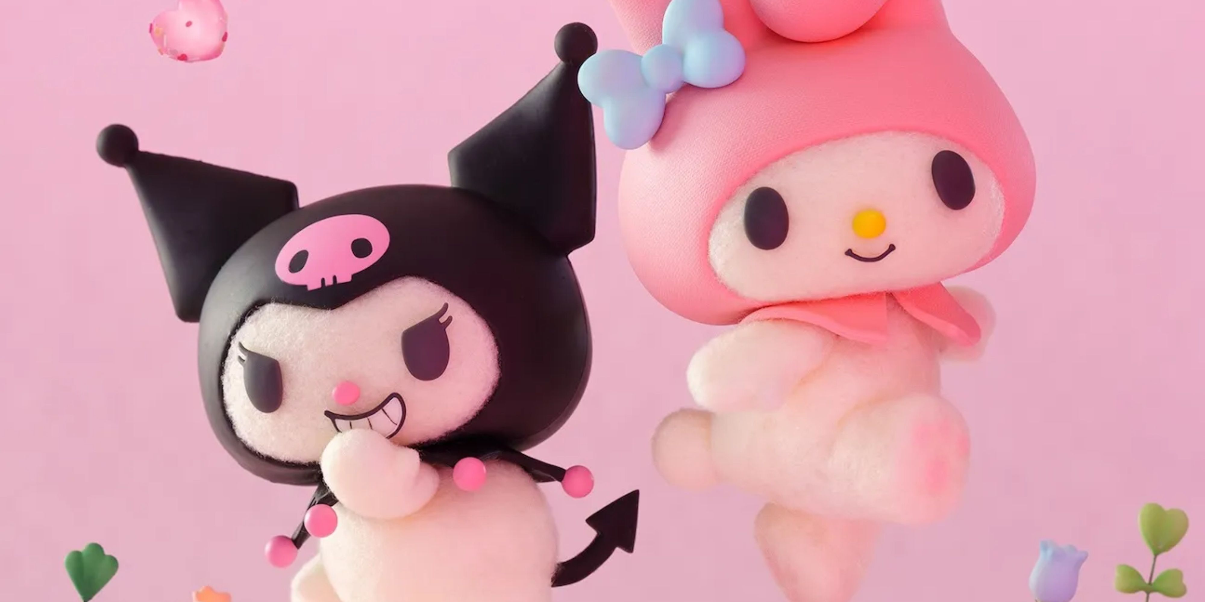 kuromi and my melody in netflix's new stop motion series.