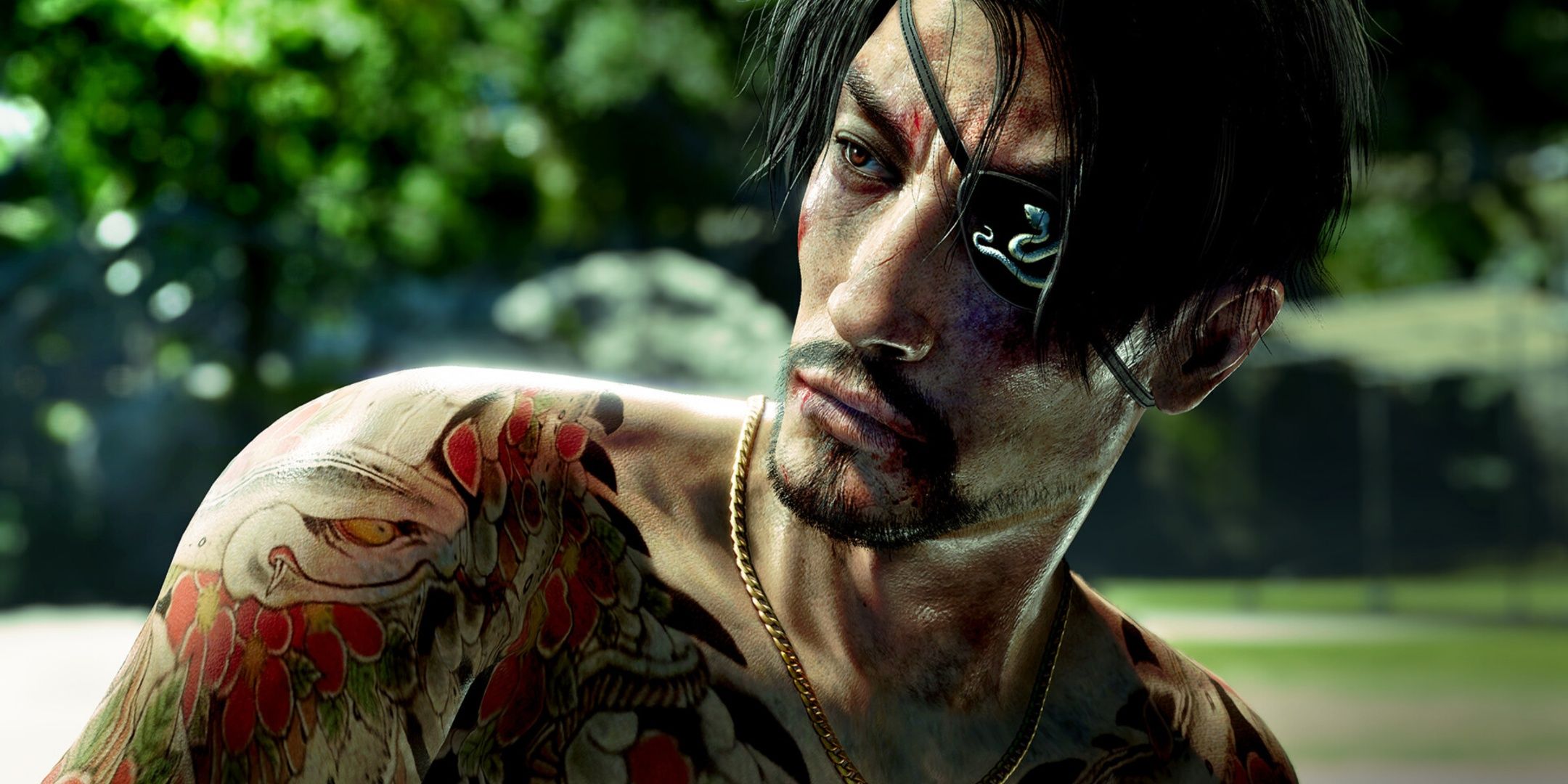 Majima washes up on the beach in Pirate Yakuza In Hawaii. 