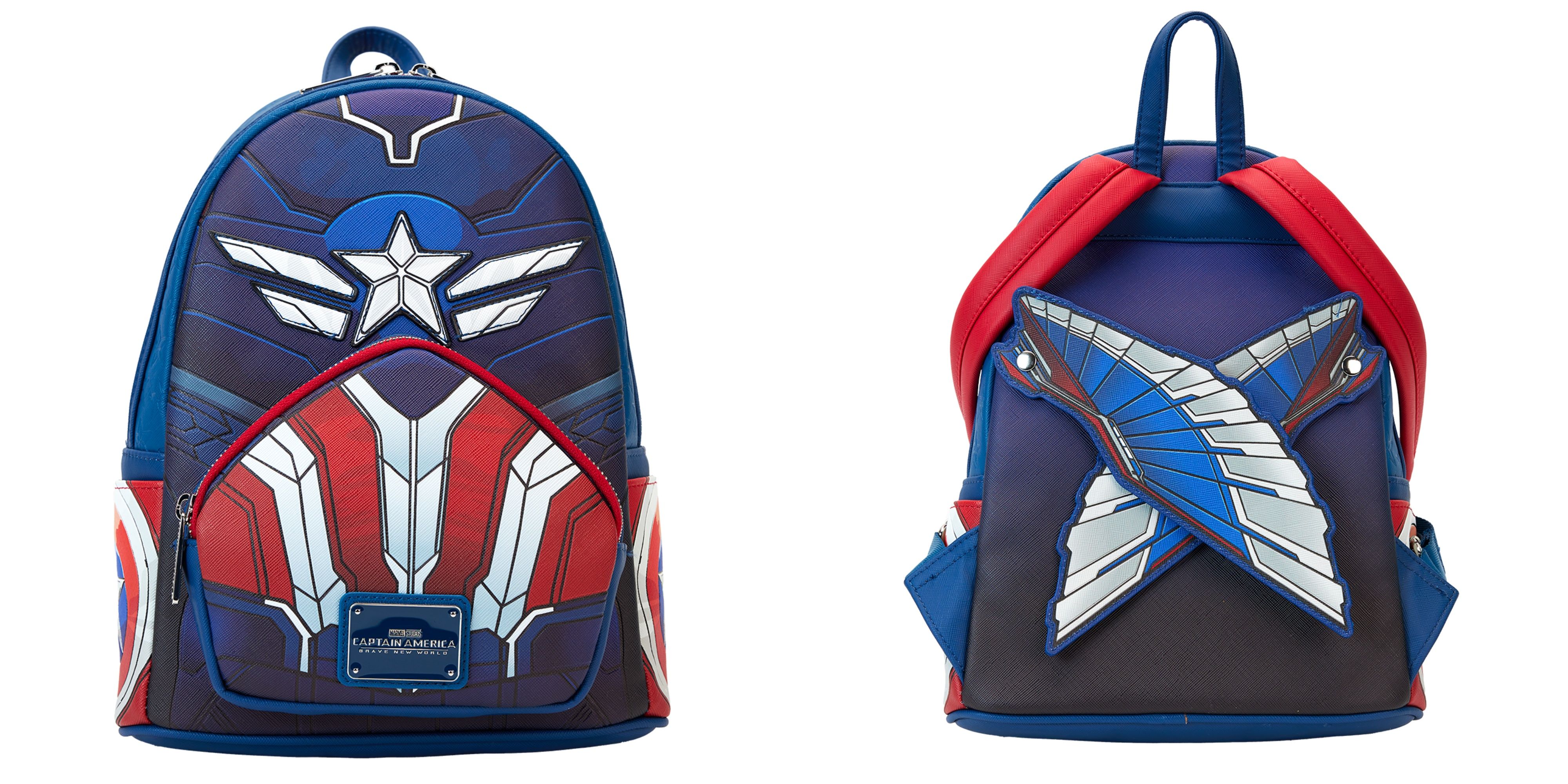 ☆Loungefly☆Captain America: Brave New World Backpack Captain America: Brave New World Cosplay Mini Backpack