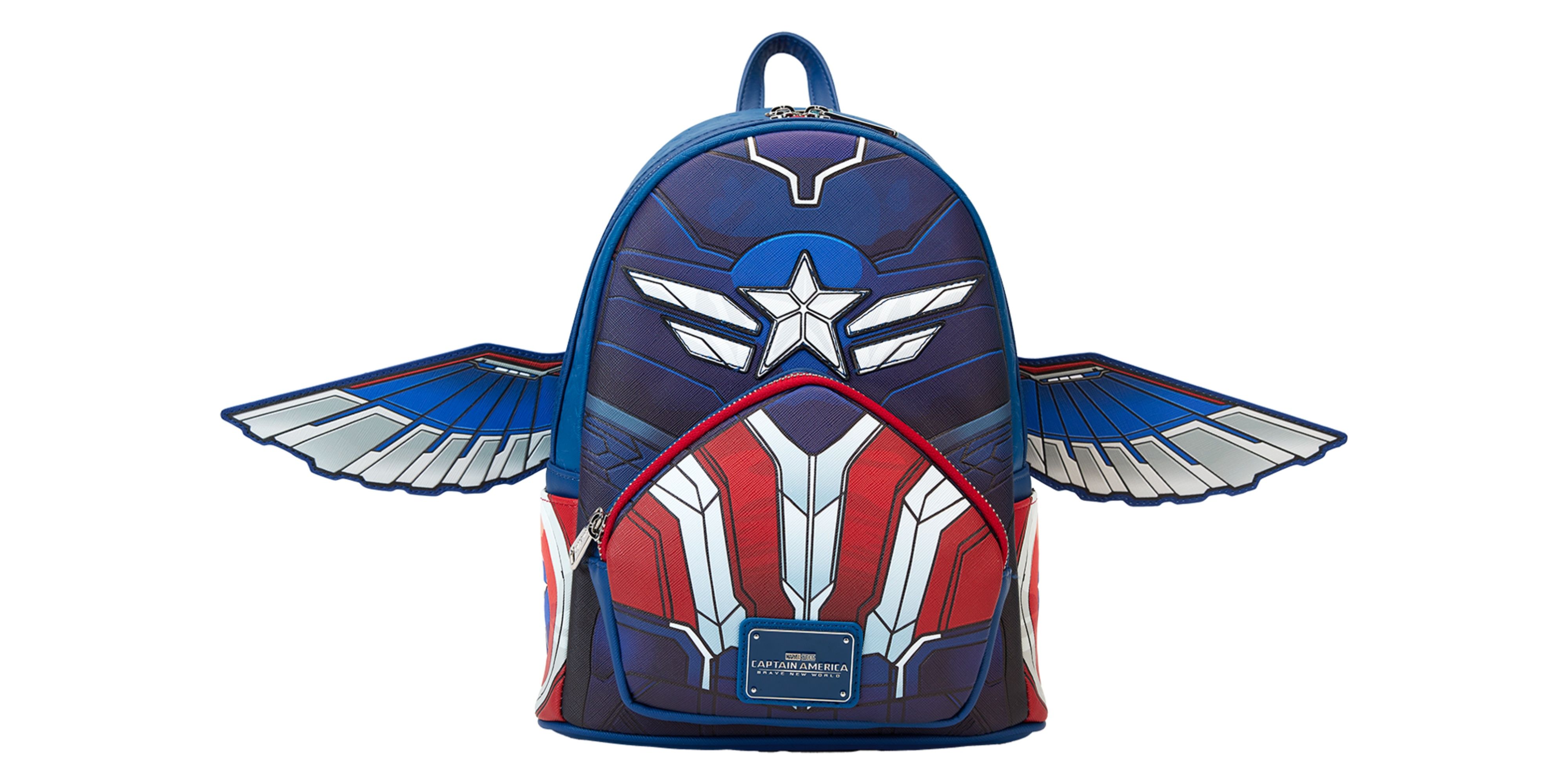 ☆Loungefly☆Captain America: Brave New World Crossbody Bag Loungefly Marvel Captain America Brave New World Wings