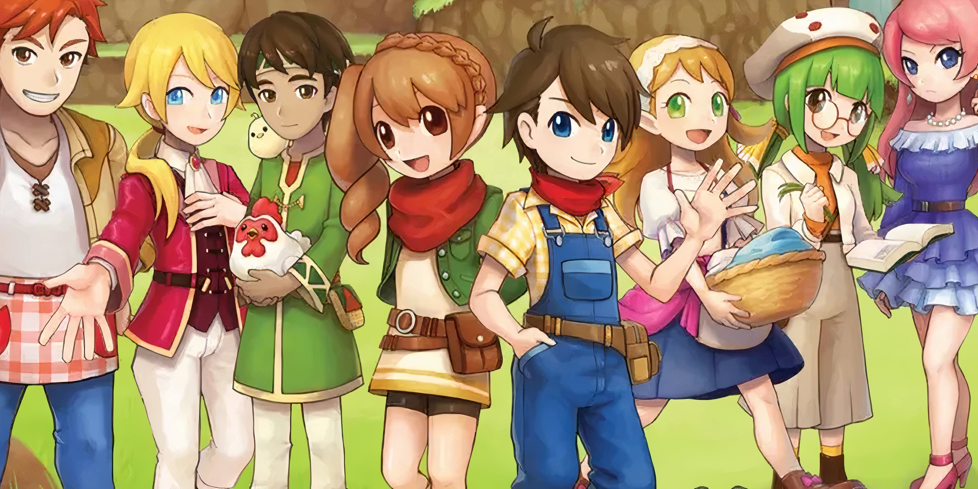 harvest moon characters in skytree village.