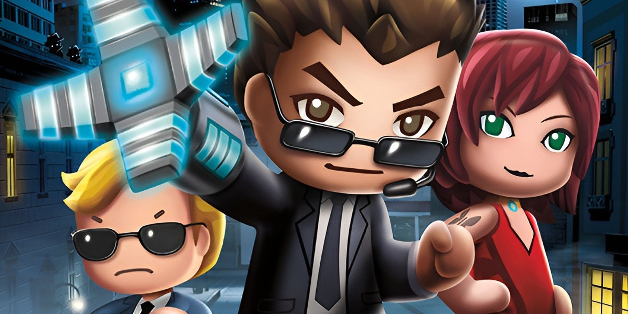 MySims cover art showing chibi art of three secret agents.