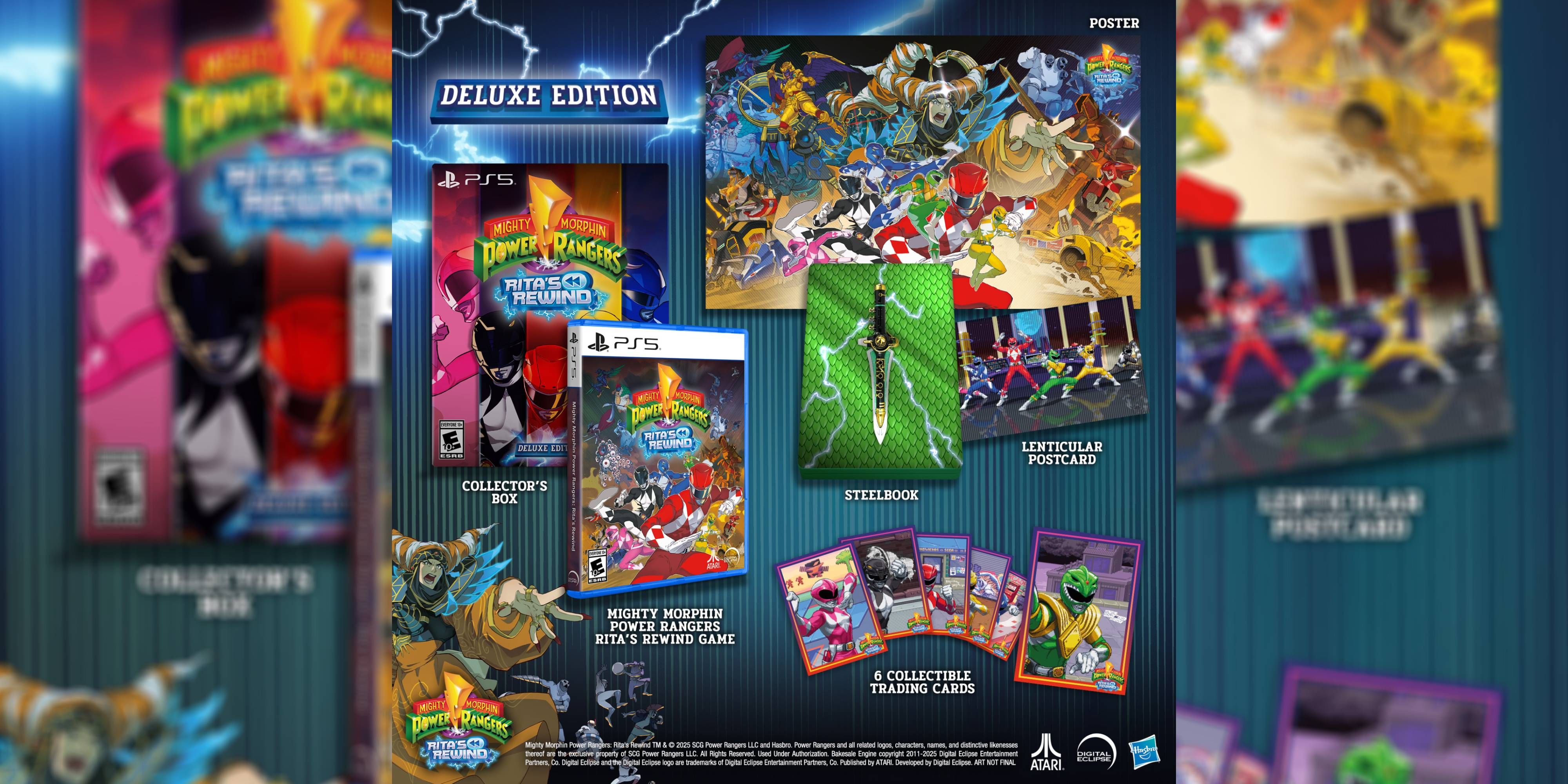 everything included with power rangers rita's rewind's deluxe/collector's edition.