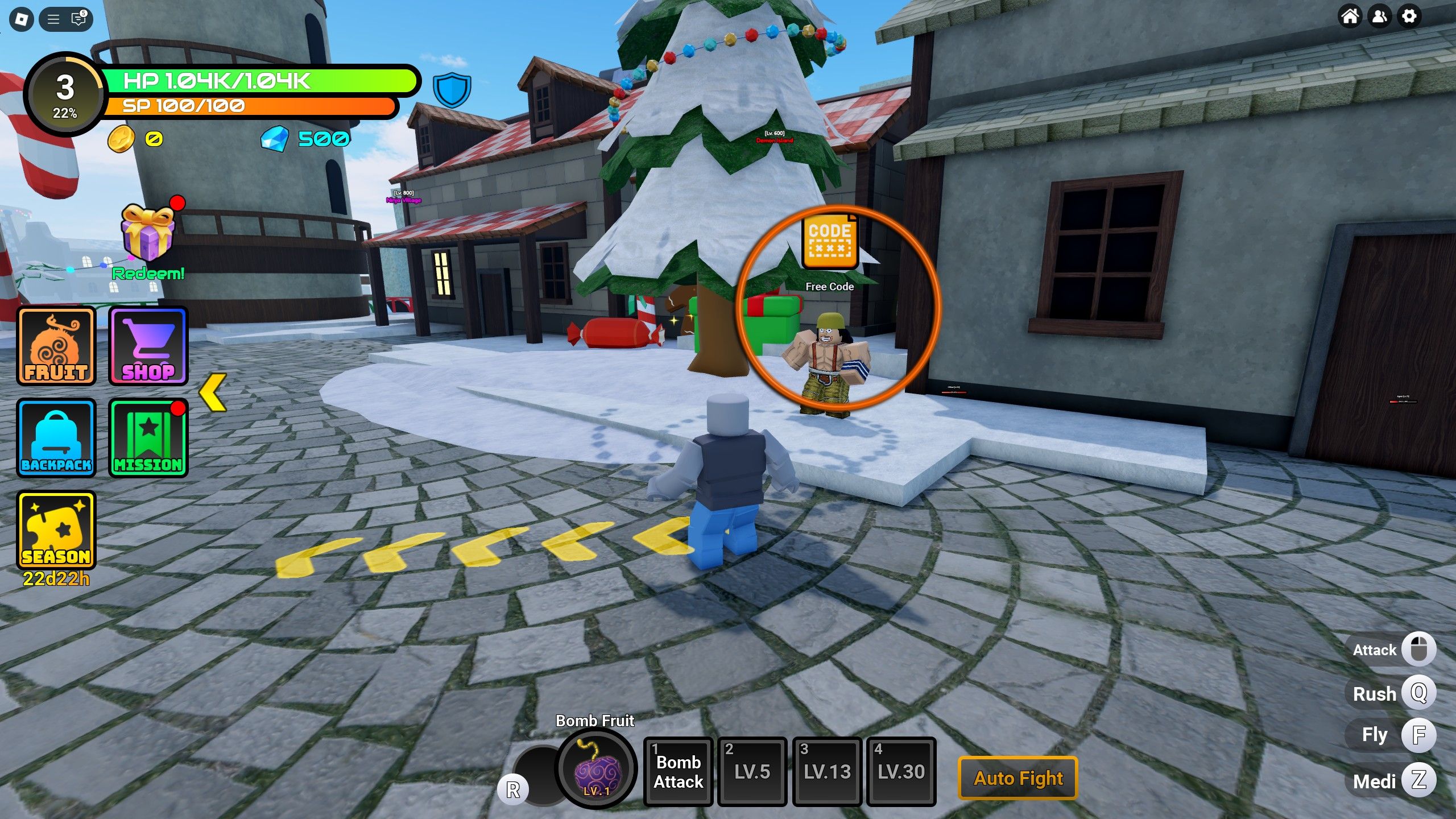 the codes npc in Fruit Reborn on Roblox