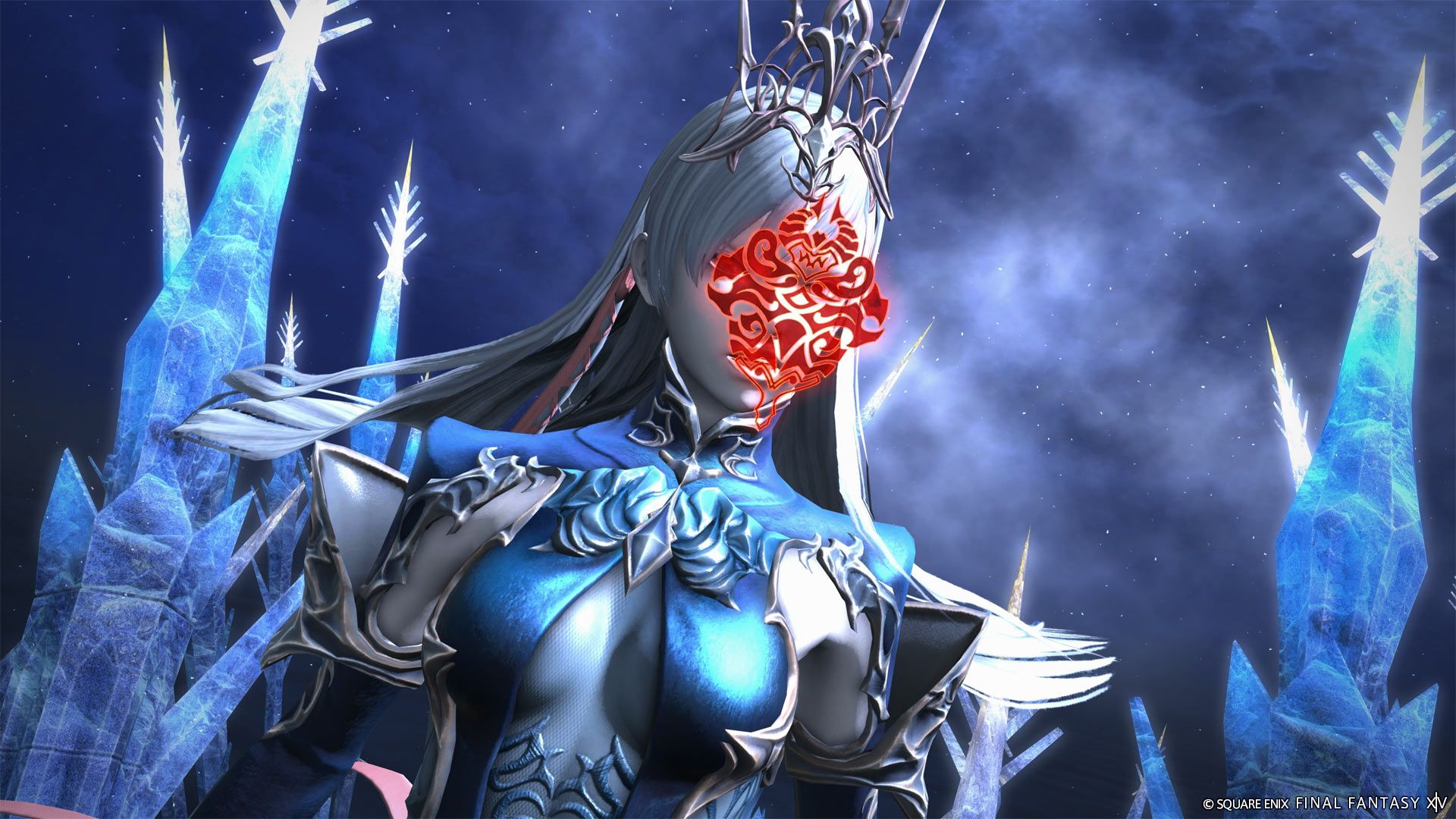 Shiva from the Futures Rewritten Ultimate in Final Fantasy 14.