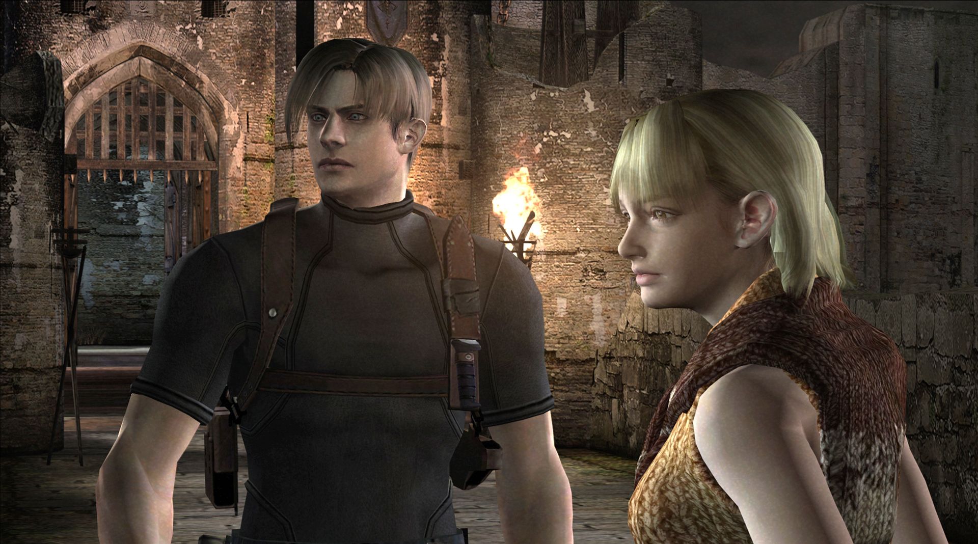 Leon and Ashley in the original Resident Evil 4