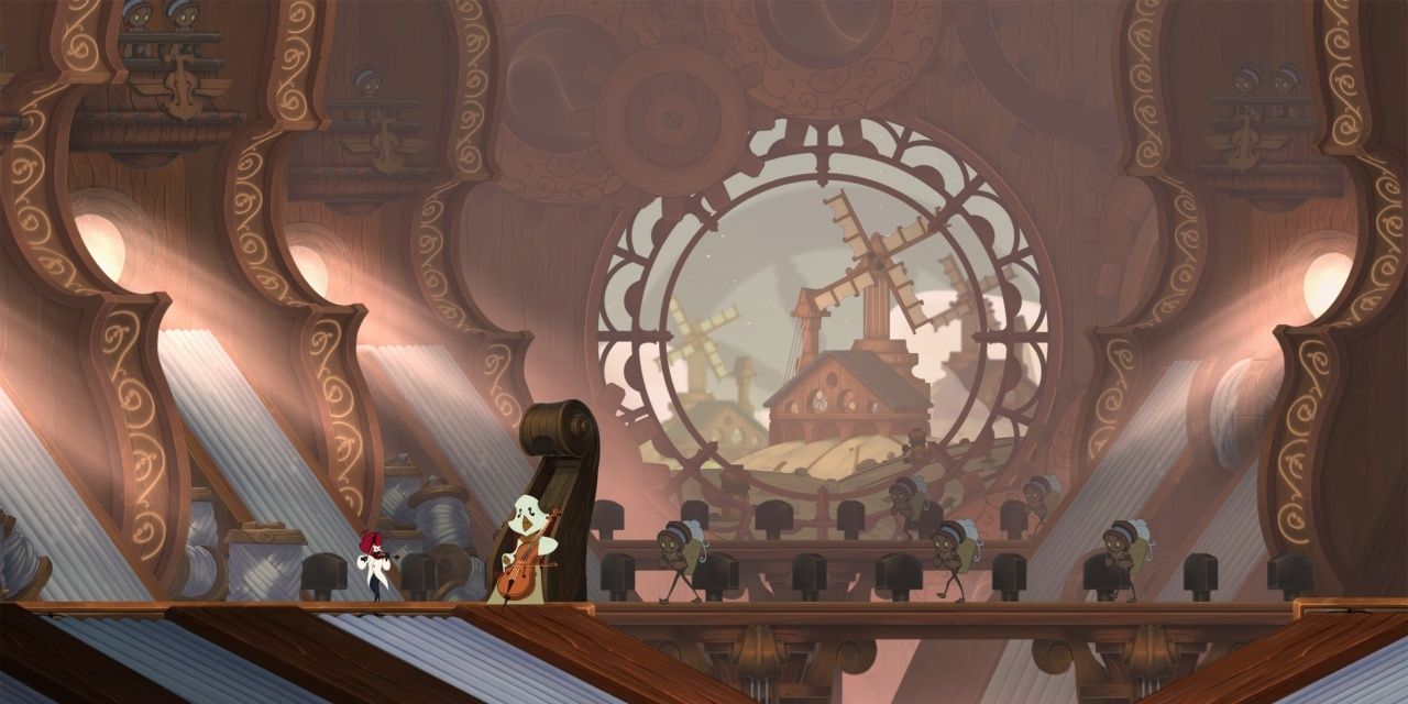Symphonia: A violin inspired location within the musical realm.