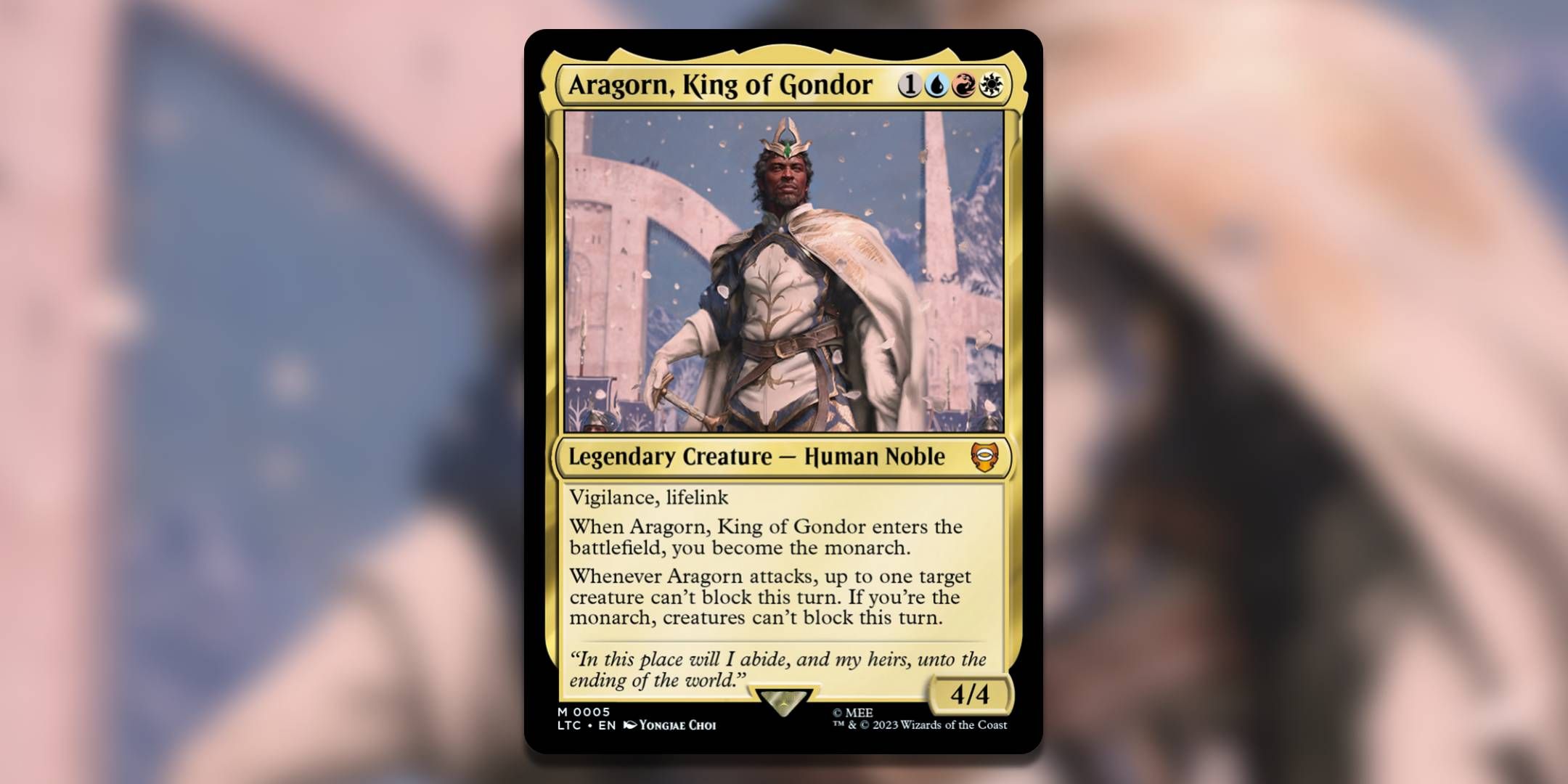 Magic The Gathering Card Aragorn King of Gondor توسط Yongjae Choi.