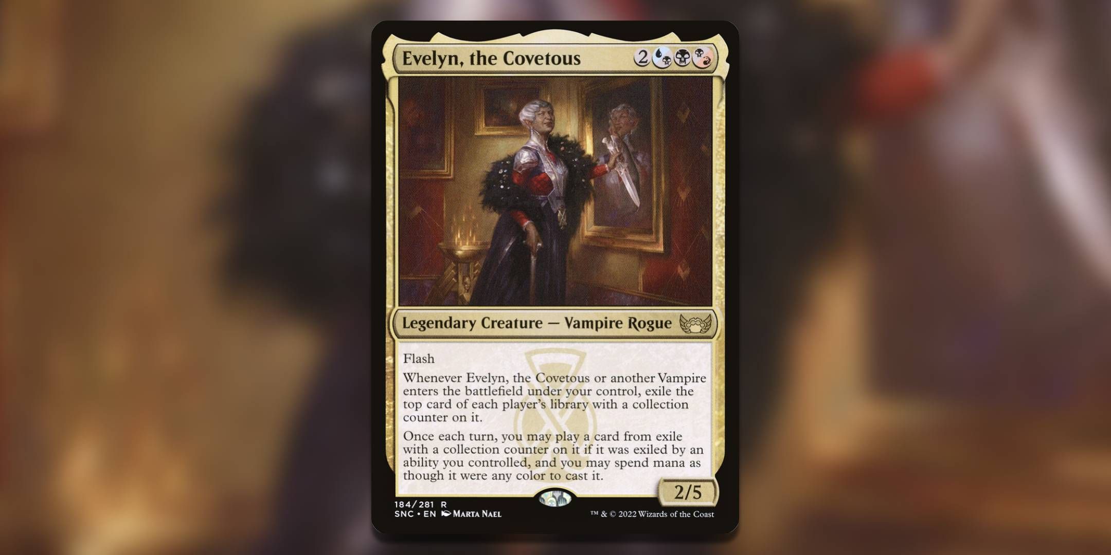 Magic the Gathering Card Evelyn the آرزو شده توسط مارتا نائل.