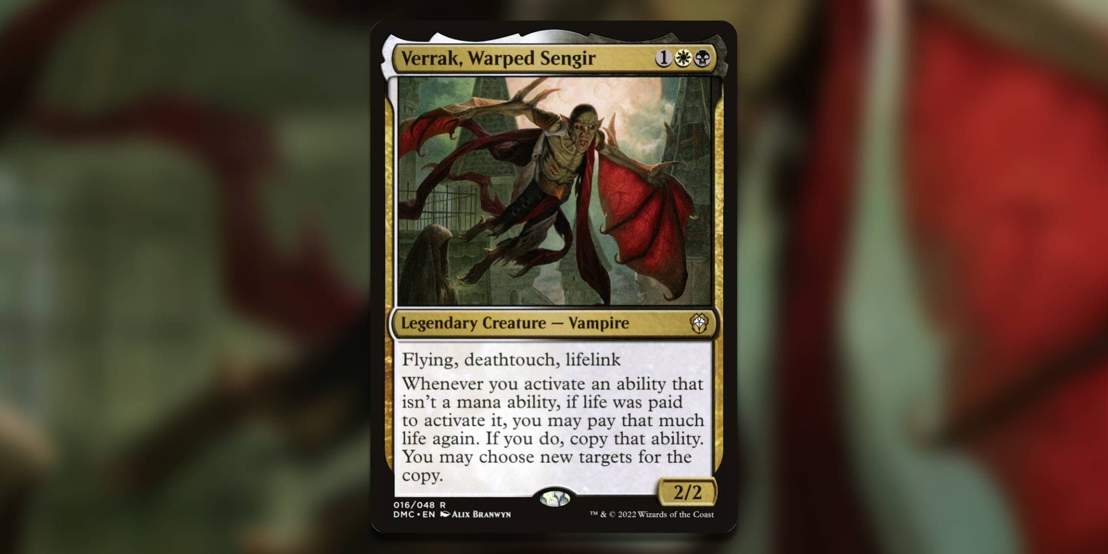 Magic The Gathering Card Verrak توسط Alix Branwyn سنگیر را پیچید.