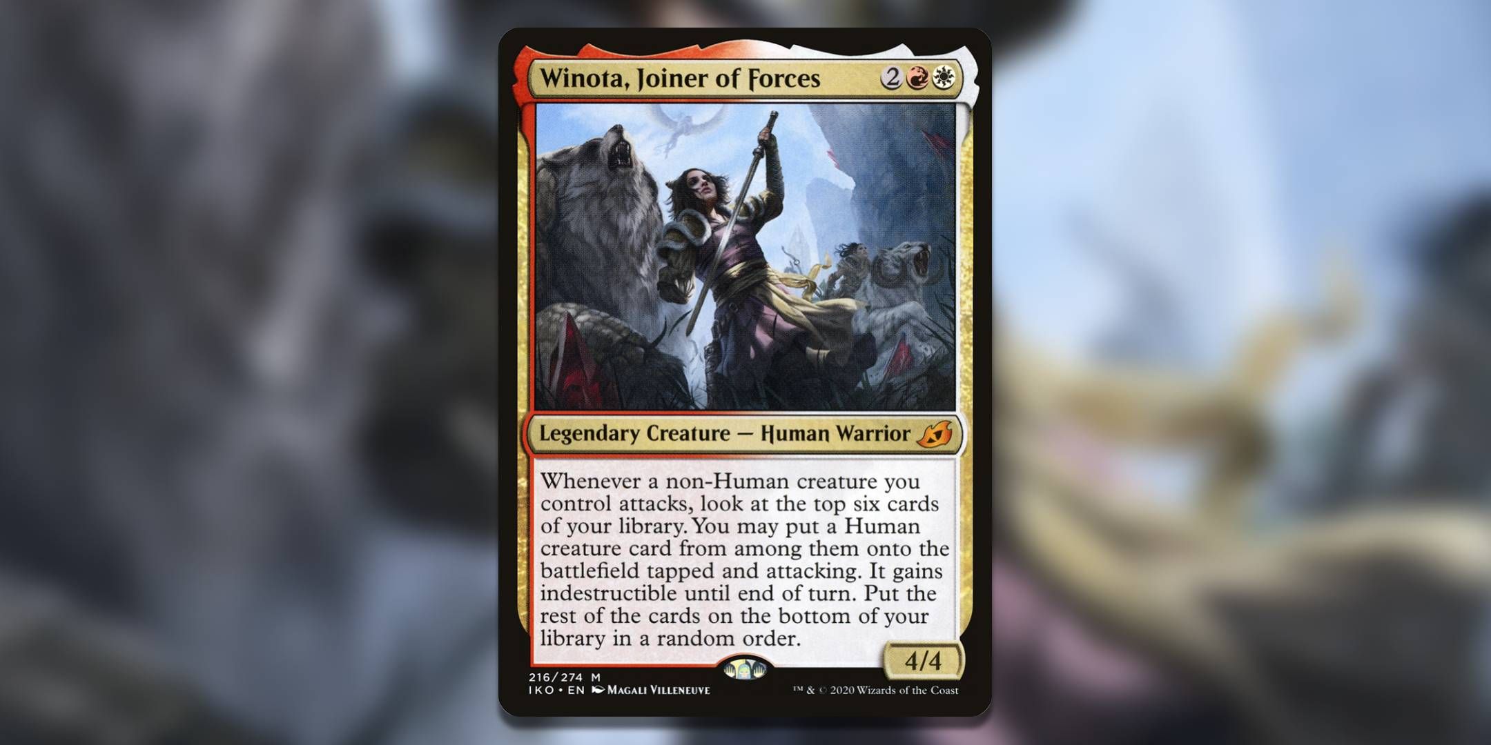 Magic The Gathering Card Winota وصل کننده نیروهای Magali Villeneuve.