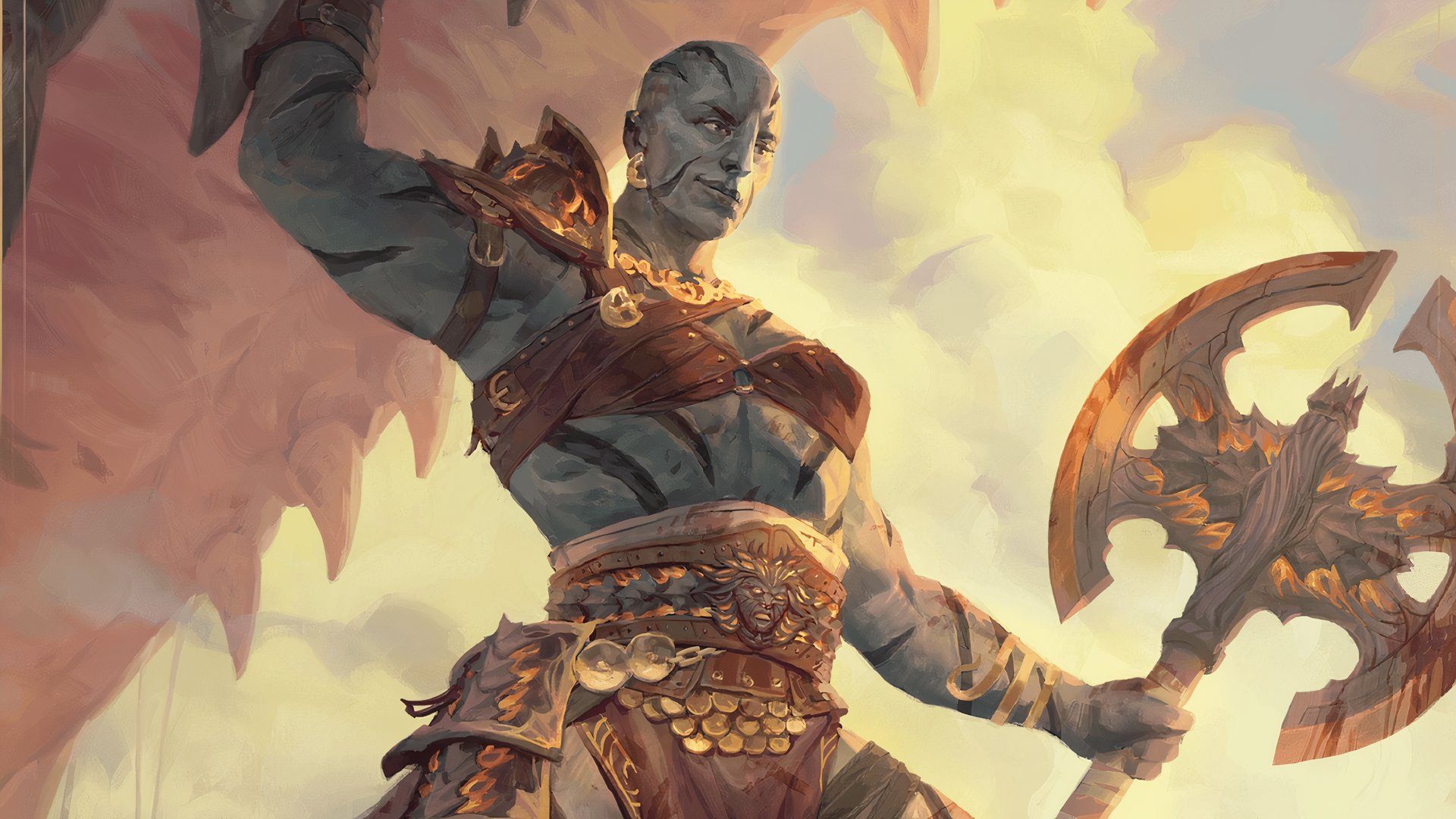 یک بربری که دارای یک بزرگ در Dungeons & Dragons است. 