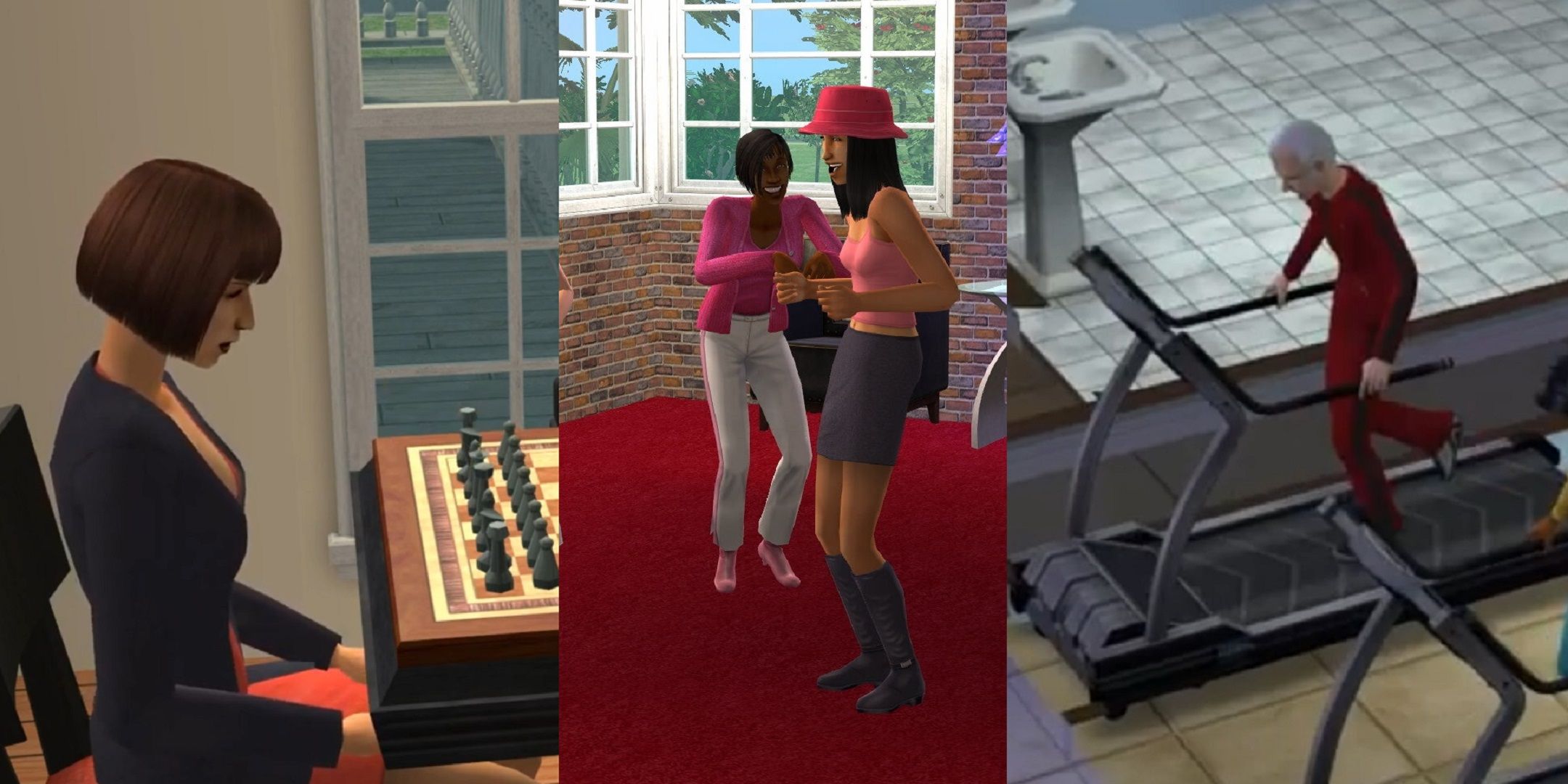 Activities in The Sims 2 that increase skills. 