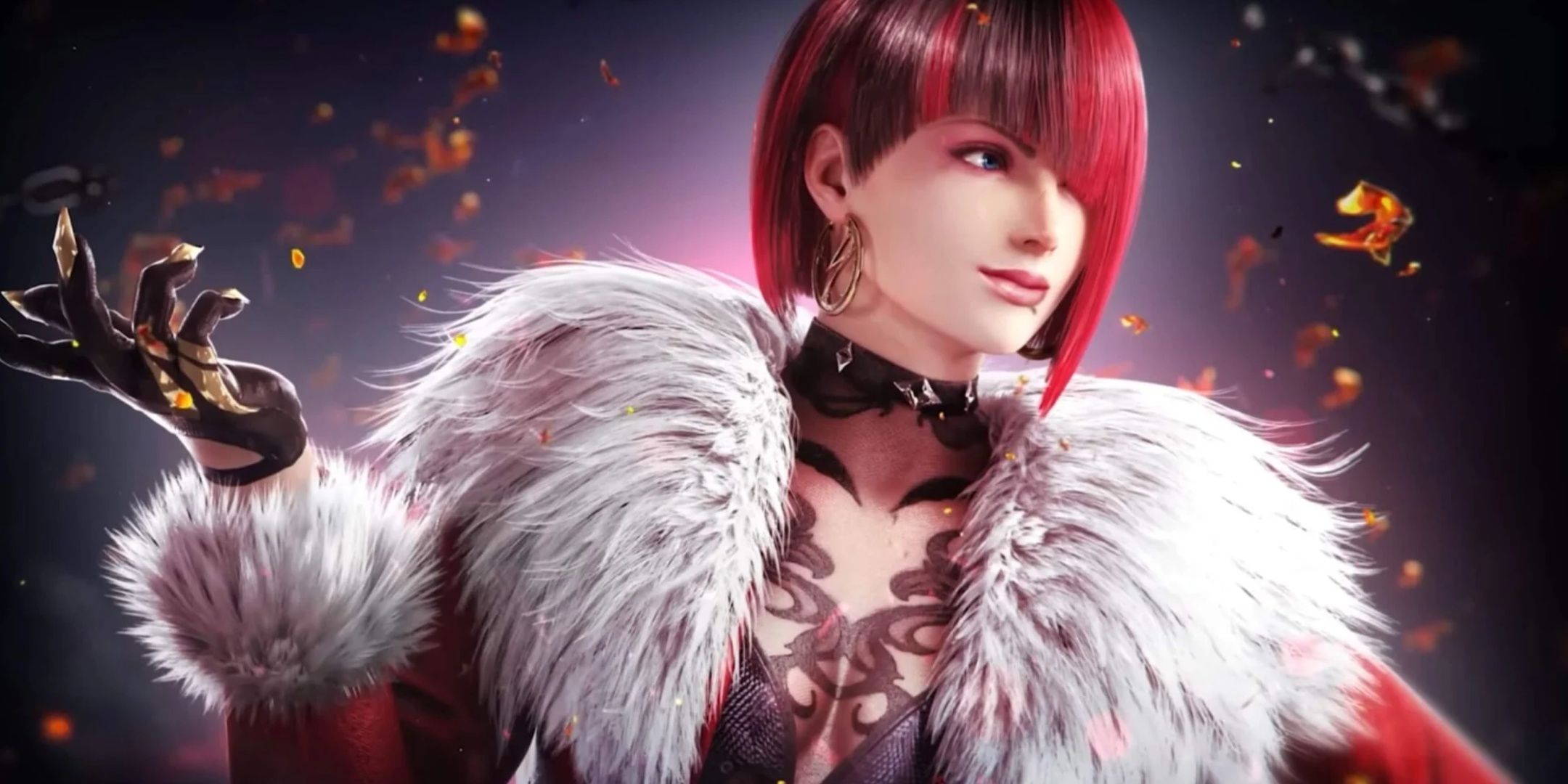 Anna Williams striking a pose in a character portrait from Tekken 8.