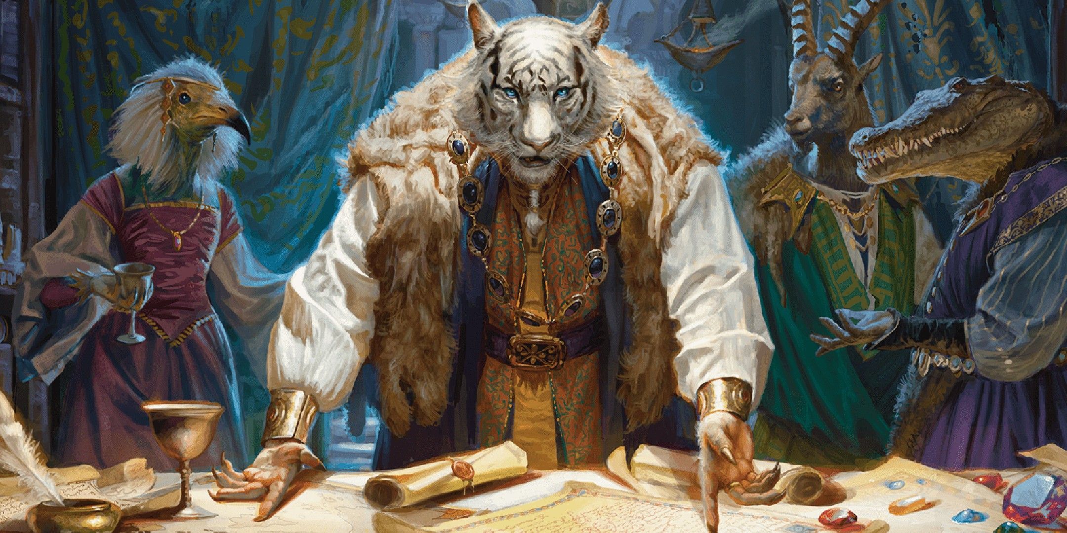 Dungeons &amp; Dragons image showing several rakshasas.