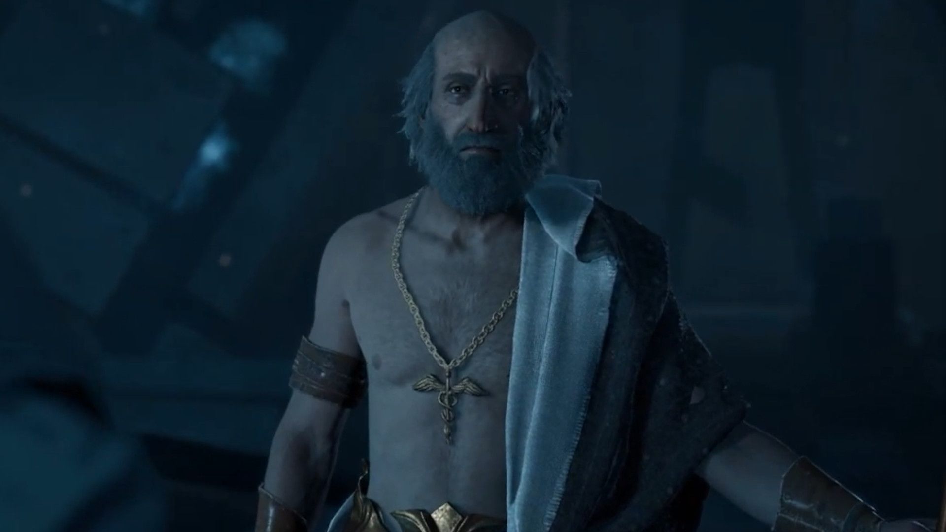 تصویر Creed Assassin که نشان می دهد فیثاگوراس است.