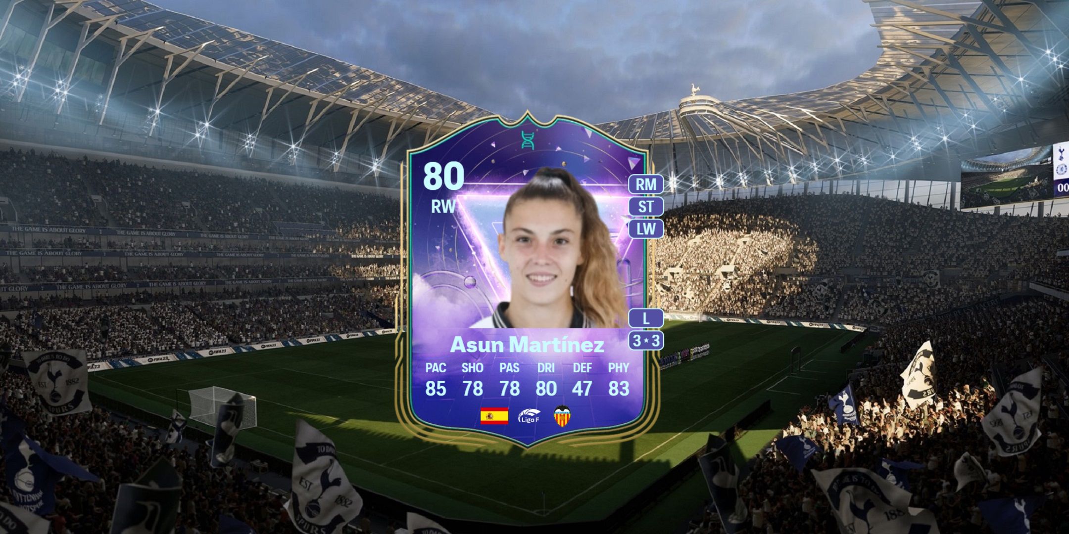Asun Martinez&rsquo;s card in EA Sports FC 25.