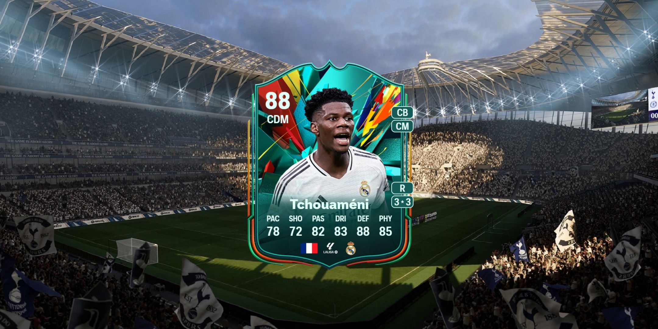 کارت Aurelien Tchouameni در EA Sports FC 25.