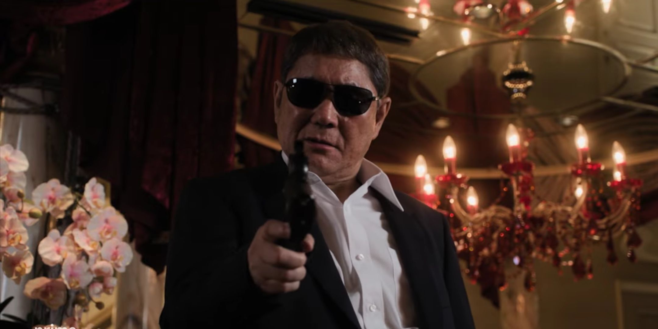 Takeshi Kitano in Broken Rage.