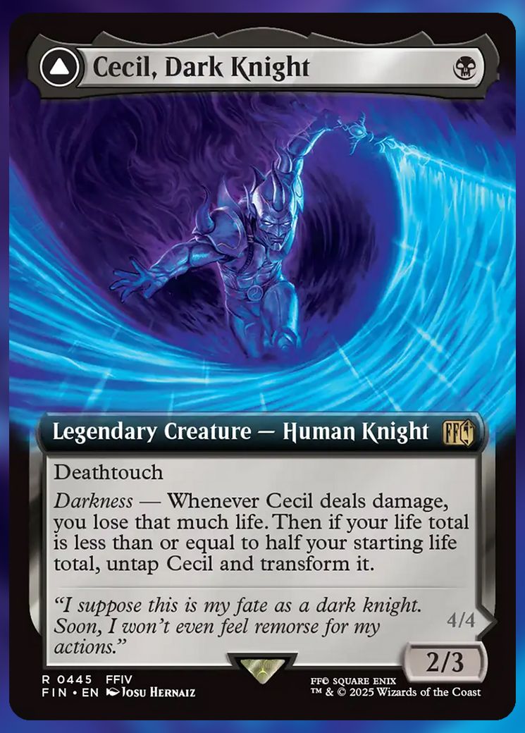 Cecil, Dark Knight extended