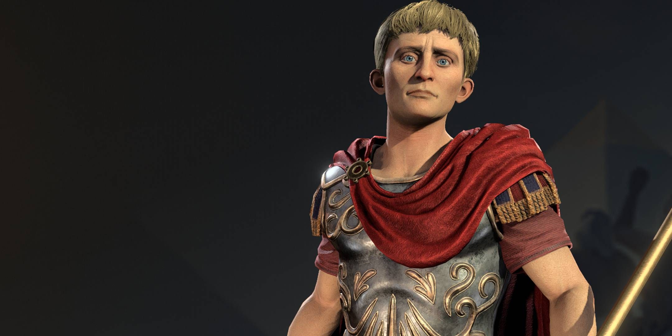 Augustus posing in Civilization 7.