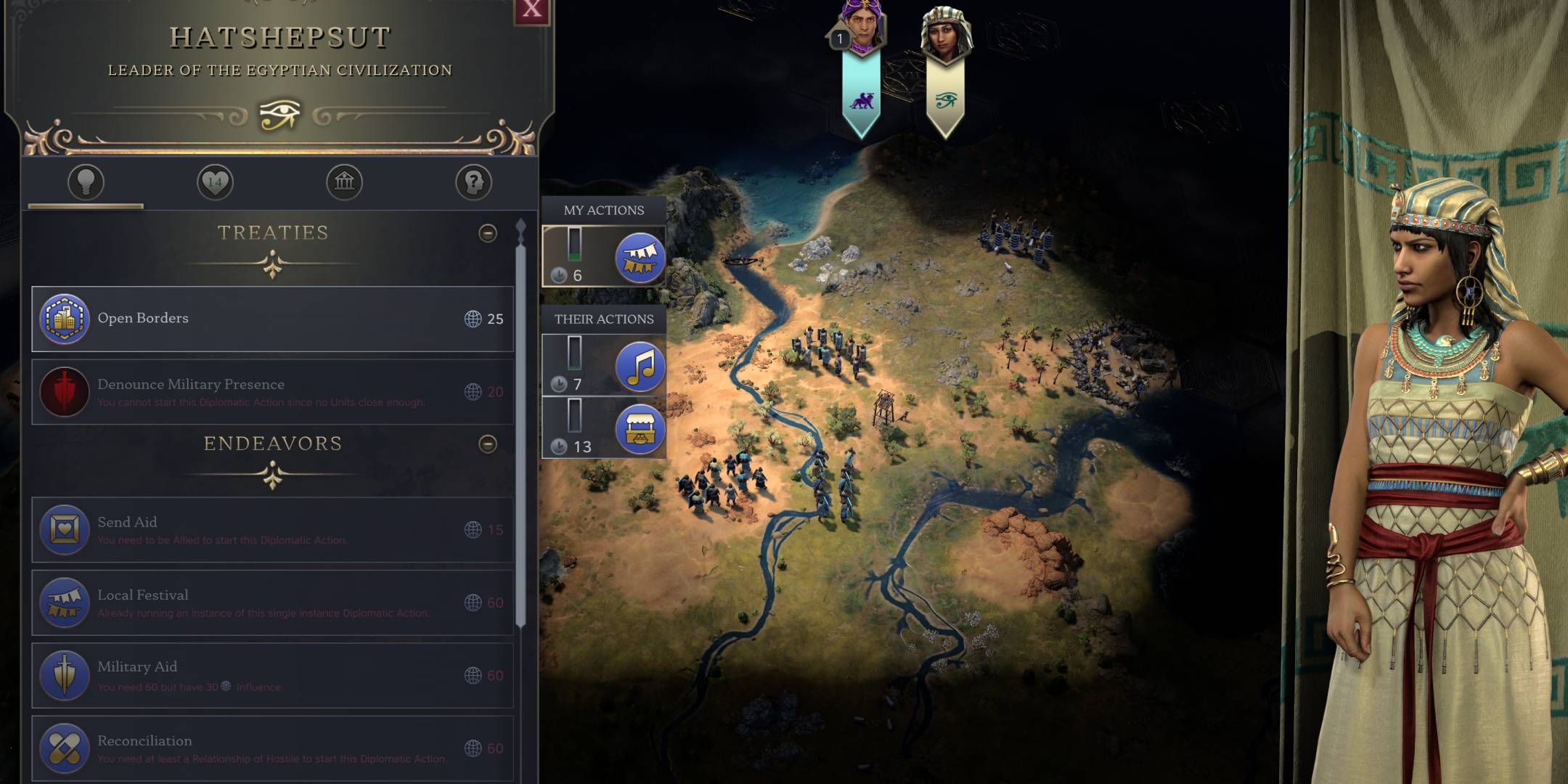 Civilization 7 Diplomacy WIth Hapshethut