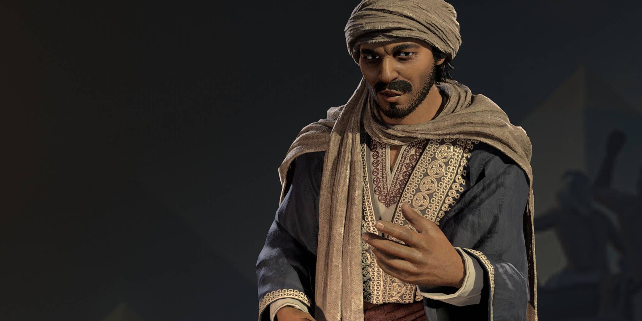 Ibn Battuta talking in Civilization 7.