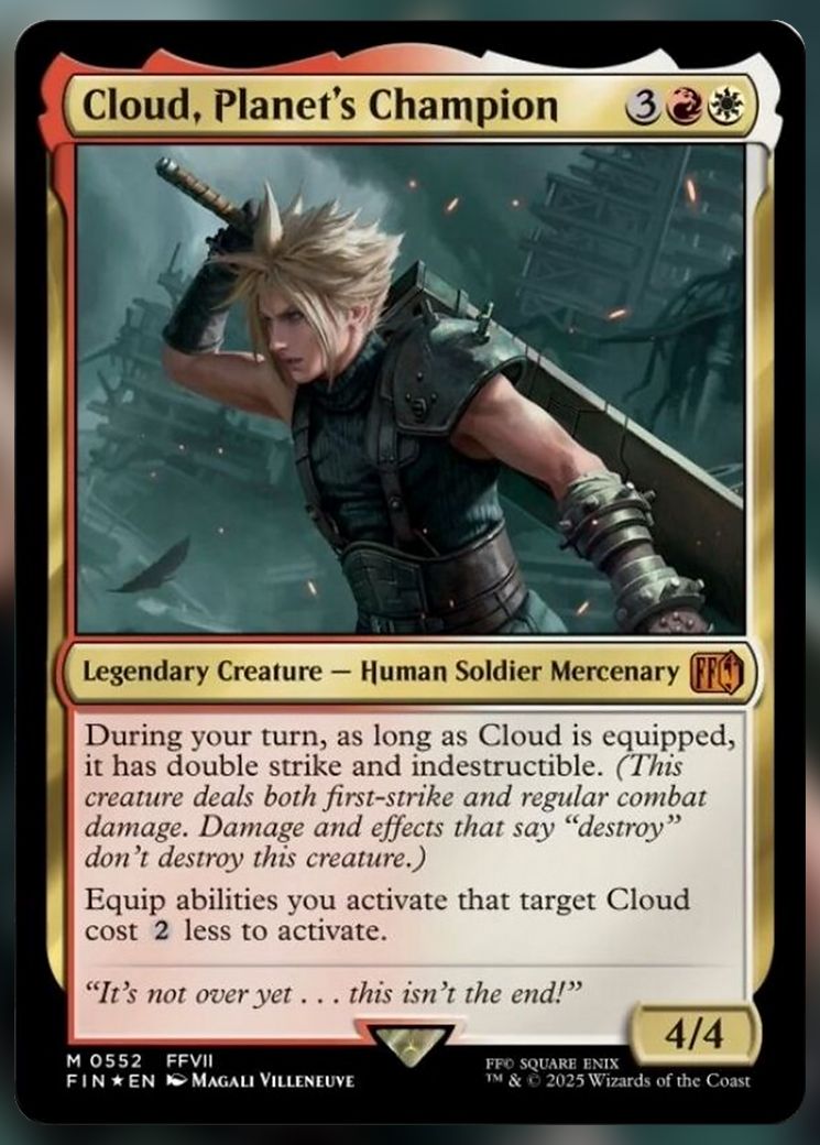 Cloud, Planet&rsquo;s Champion