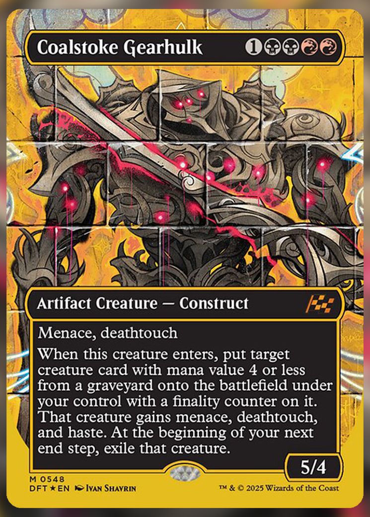 Coalstoke Gearhulk graffiti finish line foil