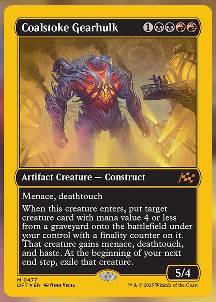 Coalstroke Gearhulk finish line foil