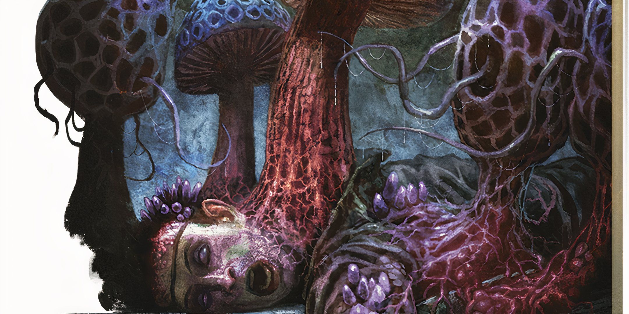 An adventurer succumbs to a Gas Spore Fungus in Dungeons & Dragons