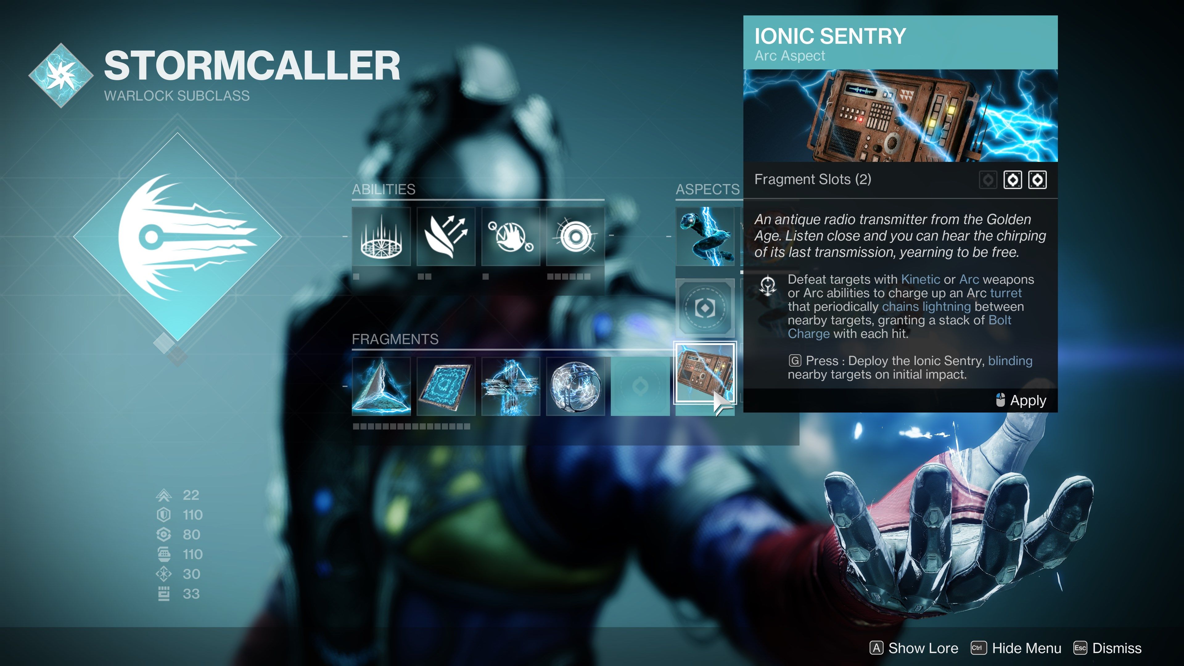 Destiny 2 Ionic Sentry Aspect