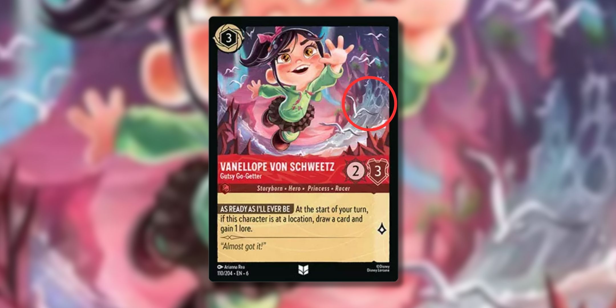 Disney Lorkana's vanelop Van Shotes is a mickery in the Goust Gater card wave ..
