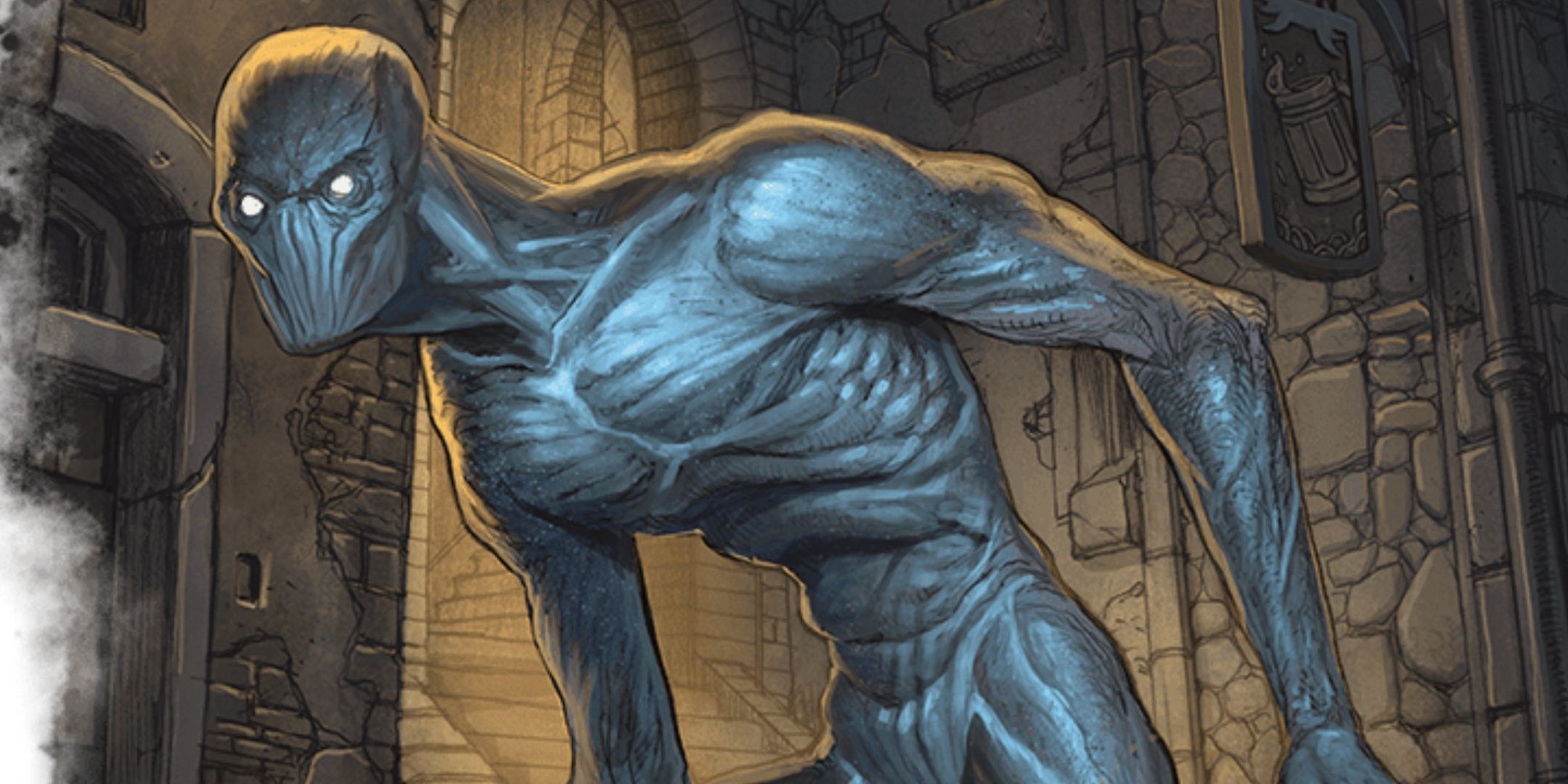 A Doppelganger lurking in a hallway from Dungeons &amp; Dragons.