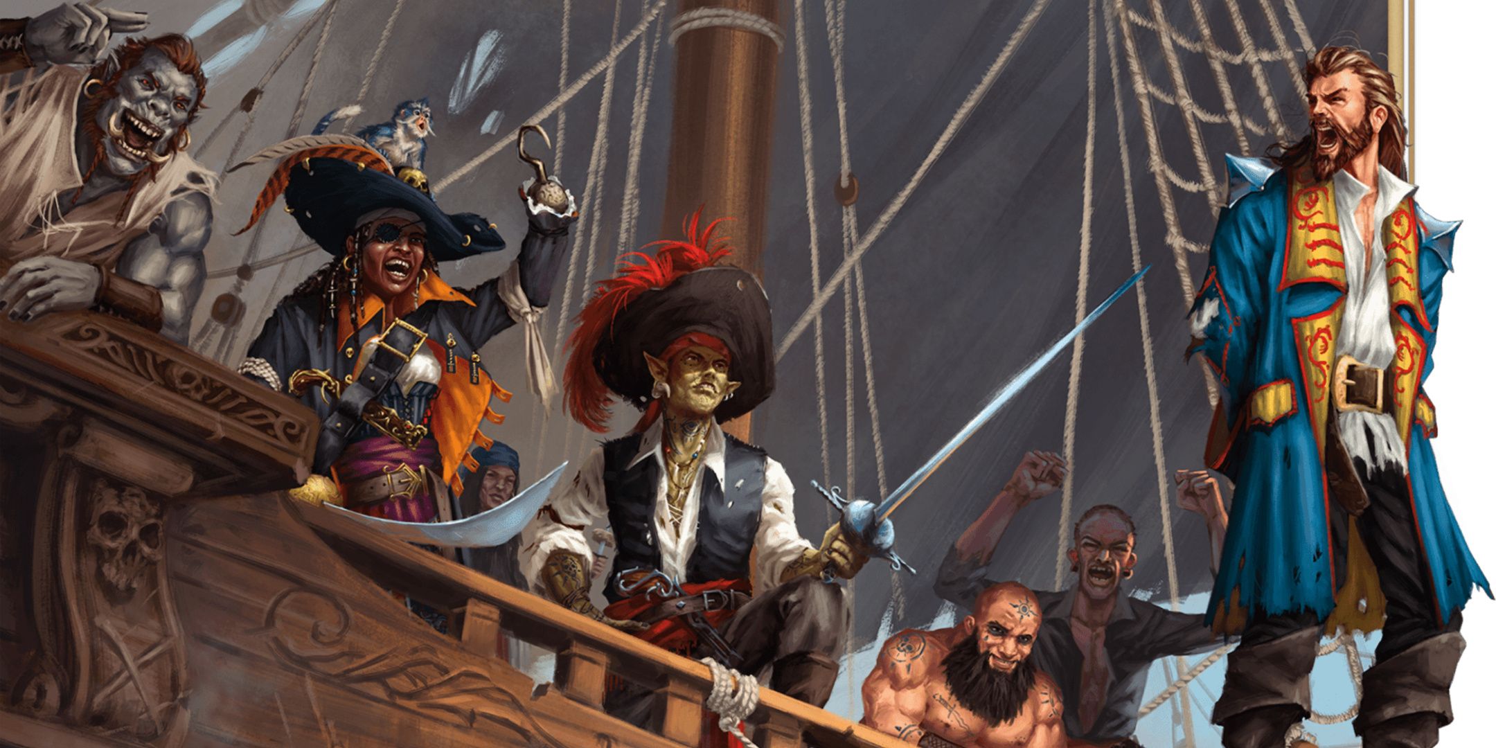 Dungeons & Dragons, pirates forcing someone to walk the plank by Alexandre Honore.