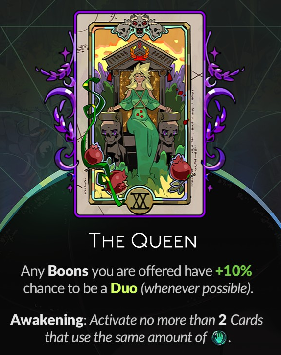 Hades 2 - The Queen Arcana Card