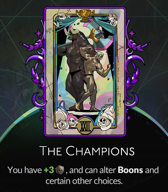 Hades 2 - The Champions Arcana Card