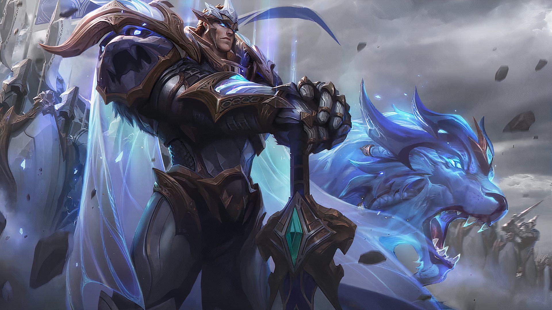 God-King Garen official splash art.