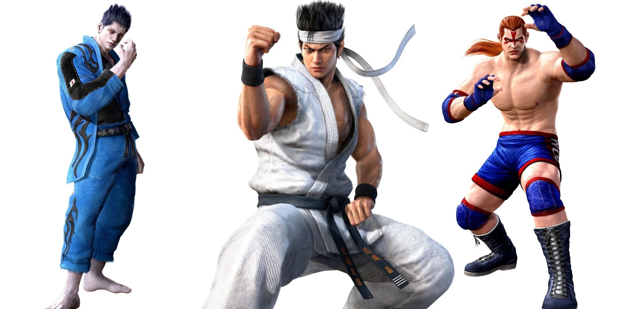 Goh, Akira, and Wolf from Virtua Fighter 5 Revo.