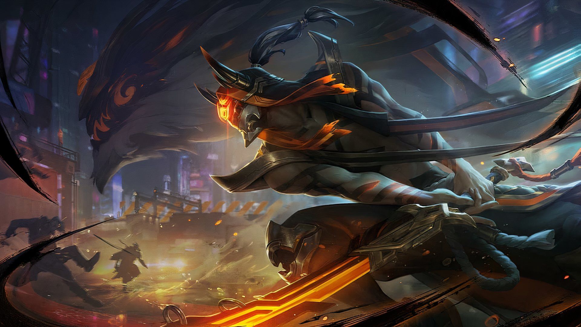 Inkshadow Master Yi official splash art.
