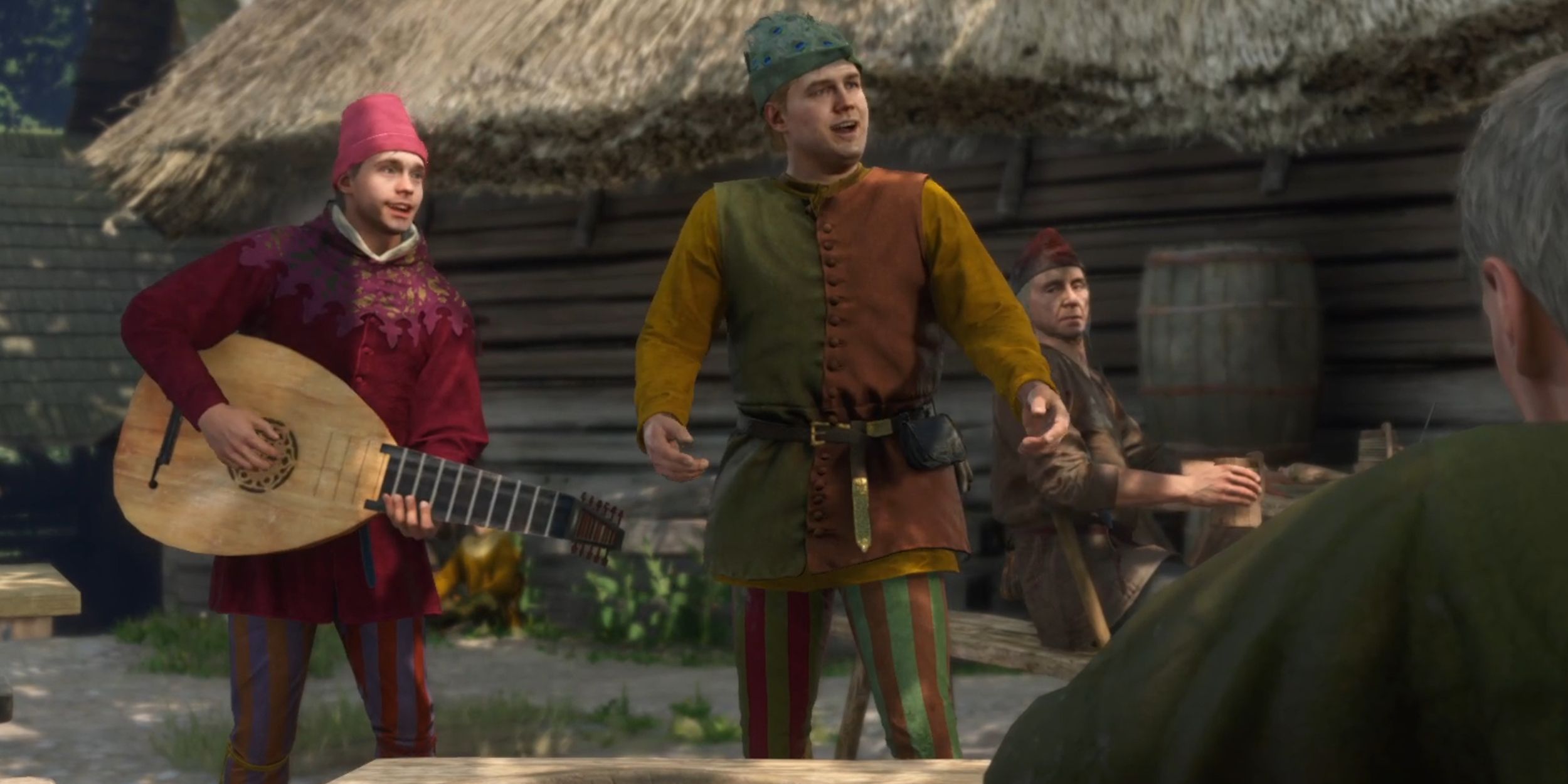 George and Michael performing a song in Kingdom Come: Deliverance II.