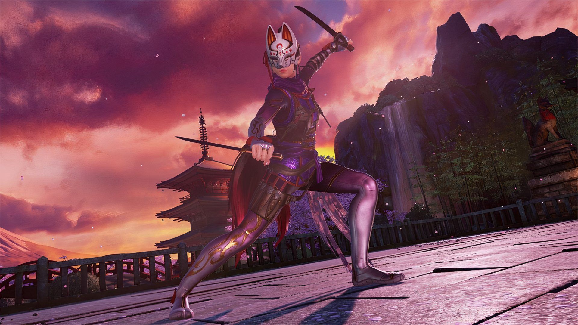 Kunimitsu همانطور که در Tekken 7 ظاهر می شود.